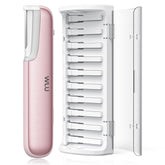 WLU Dermaplaning tool front view showing compact design for precision exfoliation