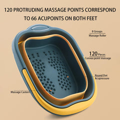 WMHYLYH foot spa close-up shows 120 massage points for targeted relief