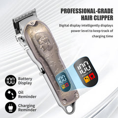WMZR foil electric shaver close-up with back blade for fine hair and detail work.