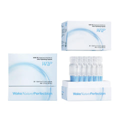 WNP Ultra Hydrating Serum bottle showing 3% HA for deep hydration.