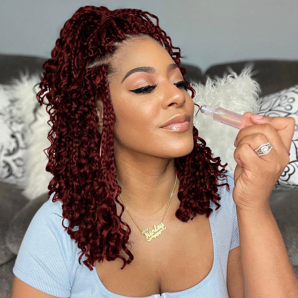 Wodun Goddess Box Braids 12inch close-up shows lightweight, comfortable texture for all-day wear.