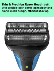 WOERGG 21B Series 3 replacement head waterproof design supports wet and dry shaving