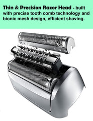 WOERGG Braun Series 5 head close-up highlighting precision foils.