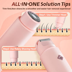 WOLLEA waterproof design demonstrating wet-dry use for shower shaving convenience