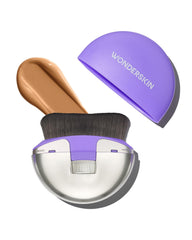 Wonderskin Dial-It-Up Brush showing 3-in-1 settings for customizable coverage.