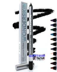 Wonderskin Eyeliner Pencil 1440 Deep Black close-up shows bold waterproof pigment.