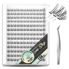 WONSIS self-adhesive eyelash clusters pack 156 pieces for versatile looks