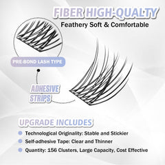 WONSIS self adhesive eyelashes no-glue design for beginner friendly use.