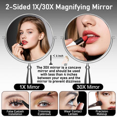 WOOCICA alloy frame mirror with scratch-resistant finish for long-lasting shine