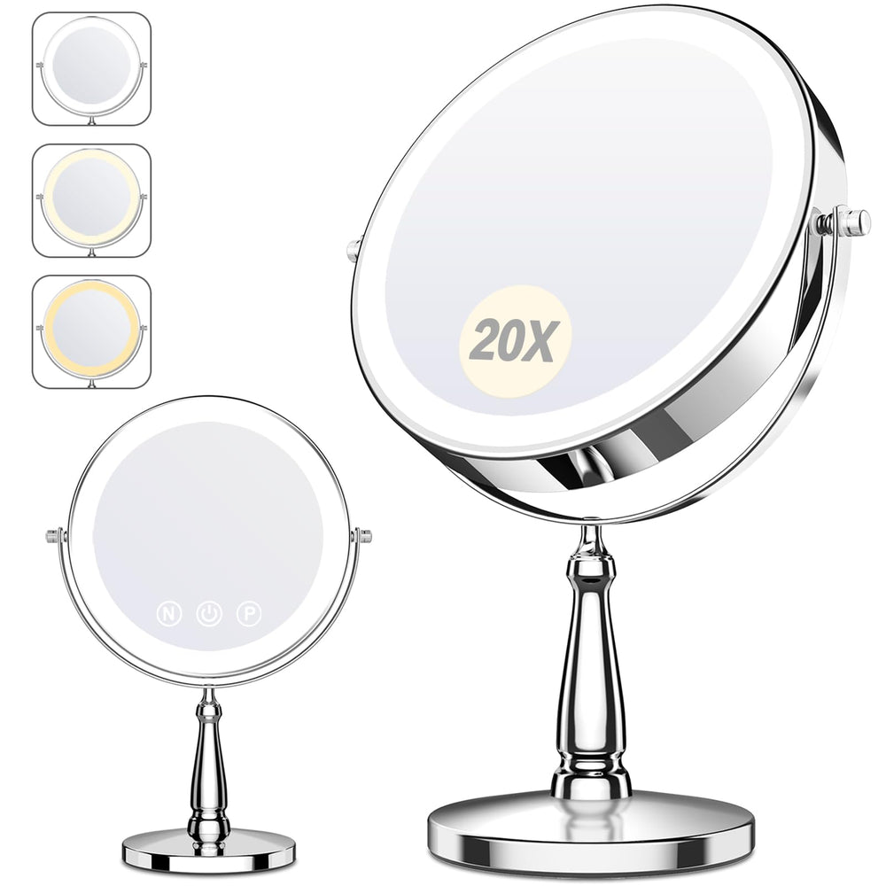 WOOCICA makeup mirror lights 9 inch, bright adjustable illumination for precise makeup application