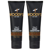 Woodys 2-in-1 beard wash-conditioner bottle delivers hydrated, manageable beard.