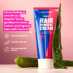 WOOWOO in-shower hair removal cream ready for a quick 3–6 minute treatment