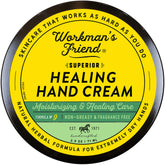Workman's Friend Healing Hand Cream Tube showing rich moisture for intense dry hand relief.