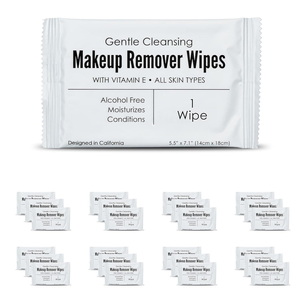 World Amenities bulk makeup remover wipes pack ideal for hotel guest rooms