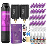 Wormhole Tattoo Gun wireless machine with ergonomic grip enables precise line work.
