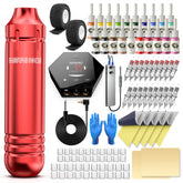 Wormhole Tattoo Kit ergonomic gun for precise outlining and shading.