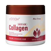 WOTION collagen hair treatment bottle front view showcasing deep conditioning