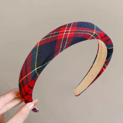 Cinta para cabello WOVOWOVO con cuadros para mujer, cómodo uso diario.