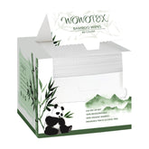WOWOTEX bamboo viscose face towel packaging for eco-friendly disposal and convenience