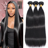 Wowqueen Beauty Brazilian straight bundles 16in offer natural length for versatile daily styling.