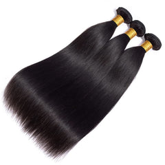 WOWQUEEN straight weft bundle closeup—durable, tight weave with no shedding.