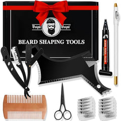 WOZUTUNT beard shaper kit main view shows complete grooming system for precise edge definition.