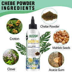 WOZUTUNT Chebe powder packaging highlighting natural ingredients.