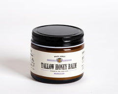 Wrath & Remedy honey-tallow balm lips application for multi-use hydration
