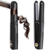 WSATFB cordless hair straightener compact black for on-the-go styling.