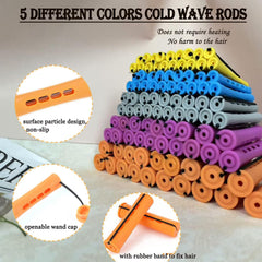 WSTAR purple perm rod suitable for medium curls and even distribution of heatless styling.