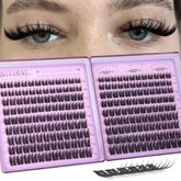 Pestañas Wtvane clusters efecto pluma, 216 piezas para looks naturales.