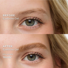 WUNDERBROW Eyebrow Gel Blonde double-ended brush used for grooming and definition