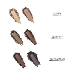 WUNDERBROW Blonde swatches show two-shade mix for custom brow color.