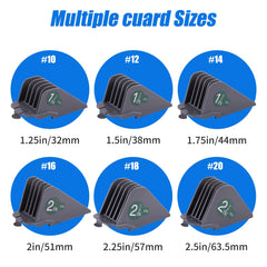 Wusuker clipper guards 18-57mm enable smooth mid-length cuts