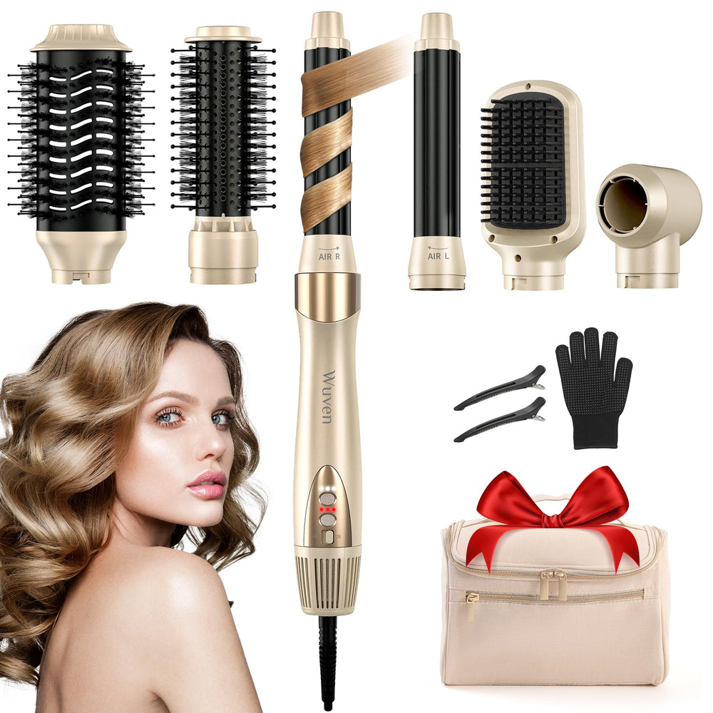Wuven 6-in-1 hair dryer brush all-in-one styling for fast drying