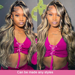 WXG 30-inch balayage ombre wig back view displays length and movement