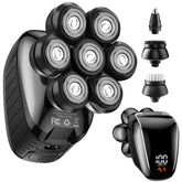Wyklaus head shaver with 7D floating head close-up for precise, effortless shaving.