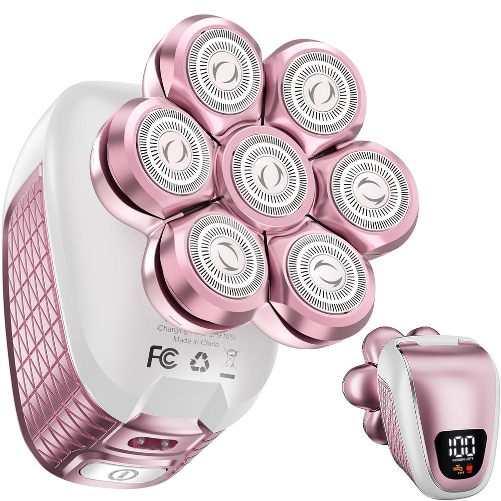 Wyklaus women razor 7D floating head closeup for smooth curves on skin