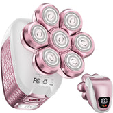 Wyklaus women razor 7D floating head closeup for smooth curves on skin