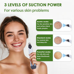 Xamoca blackhead remover vacuum nozzle close-up shows precise suction for pores.