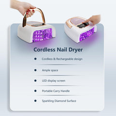 XCVPL smart-sensor lamp ensures hands-free curing with instant start and stop.