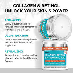 XIANUI retinol-collagen-hyaluronic face cream dispense action highlighting easy, precise application