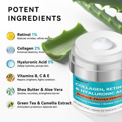 XIANUI retinol-collagen-hyaluronic face cream neck and decollete area application demonstrates versatile usage beyond the face