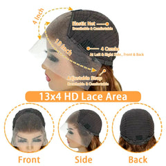 Xiayume honey blonde ombre wig pre-plucked baby hair for easy styling.