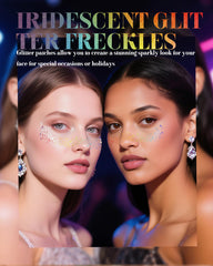 XICZH iridescent temporary face tattoos offer bold color you can apply instantly
