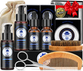 XIKEZAN beard grooming kit packaging shows premium gift-ready presentation.