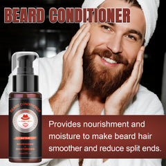 XIKEZAN beard wash and conditioner bottles pair for clean, hydrated beard