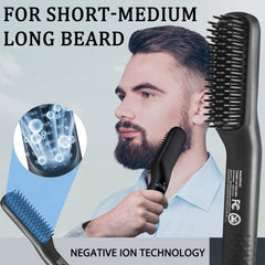 XIKEZAN heated beard comb with PTC heater for even heat