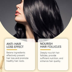 XIKRO Batana Oil Shampoo suggests potential hair vitality with natural extracts.