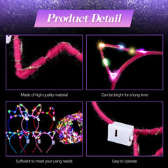 Xinnun glow crown headband adds a sparkling centerpiece for stage performances.